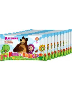Buy Wet wipes for children Avangard Masha and the Bear # 20, for children, 10 packs | Florida Online Pharmacy | https://florida.buy-pharm.com