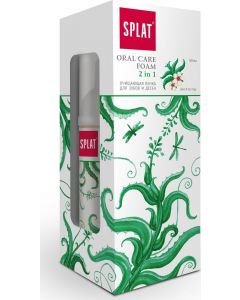 Buy Cleansing foam Splat 'Oral Care Foam' for teeth and gums, 2in1, with aloe and tea tree scent, 50 ml | Florida Online Pharmacy | https://florida.buy-pharm.com
