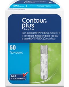Buy Test strips 'Contour plus', 50 pcs | Florida Online Pharmacy | https://florida.buy-pharm.com