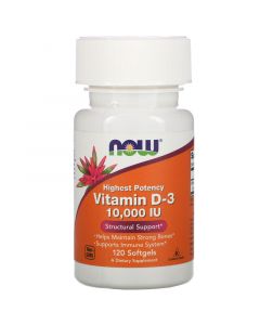 Buy Now Foods, Vitamin D3, 10,000 IU, 120 Softgels | Florida Online Pharmacy | https://florida.buy-pharm.com