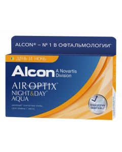Buy Alcon Air Optix Night & Day Aqua Contact Lenses 1 month, -5.50 / 13.8 / 8.4, 3 pcs. | Florida Online Pharmacy | https://florida.buy-pharm.com