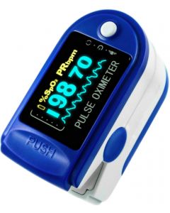Buy Original! Medical pulse oximeter (oximeter) finger heart rate monitor for measuring oxygen in the blood., Batteries included | Florida Online Pharmacy | https://florida.buy-pharm.com