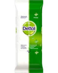 Buy Dettol 'Antibacterial' wet wipes, for hands, 10 pcs | Florida Online Pharmacy | https://florida.buy-pharm.com