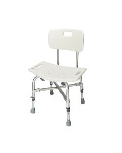 Buy Heavy-duty aluminum alloy chair for the elderly with backrest, white | Florida Online Pharmacy | https://florida.buy-pharm.com