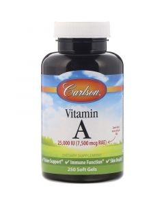 Buy Carlson Labs, Vitamin A, 25 000 ME, 250 soft tablets | Florida Online Pharmacy | https://florida.buy-pharm.com