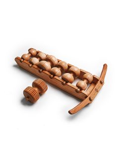 Buy Wooden 6-roller massager and trainer for the back and the whole body 'BackWooD' + Roller for improving blood circulation | Florida Online Pharmacy | https://florida.buy-pharm.com