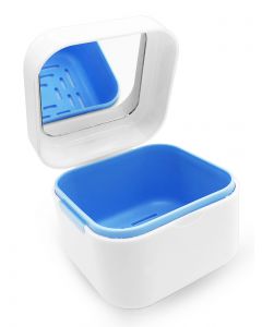 Buy Dentalpik denture storage container with mirror DP2, blue | Florida Online Pharmacy | https://florida.buy-pharm.com