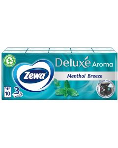 Buy Nasal Paper Handkerchiefs Zewa Deluxe Menthol, 3 layers, 10 pcs x 10 packs | Florida Online Pharmacy | https://florida.buy-pharm.com