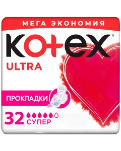 Buy Kotex Sanitary pads mesh Ultra Super 32 pcs | Florida Online Pharmacy | https://florida.buy-pharm.com