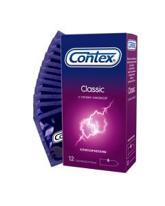 Buy Contex Classic condoms, classic, with gel lubricated natural sensations, 12 pcs | Florida Online Pharmacy | https://florida.buy-pharm.com