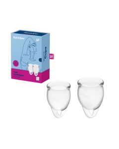 Buy Satisfyer Feel confident menstrual cup set in transparent | Florida Online Pharmacy | https://florida.buy-pharm.com