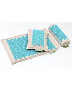 Buy Ecomat massage acupuncture mat and roller with lilies of the new generation, massager-applicator, turquoise | Florida Online Pharmacy | https://florida.buy-pharm.com