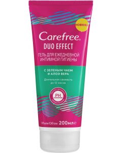 Buy Gel for daily intimate hygiene Carefree Duo Effect, with green tea and aloe vera, 200 ml | Florida Online Pharmacy | https://florida.buy-pharm.com