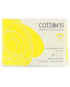 Buy Cottons, Pre-Menopause Panty Liners with 100% Pure Cover cotton, 8 per pack | Florida Online Pharmacy | https://florida.buy-pharm.com
