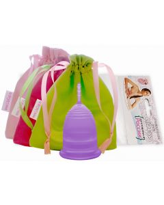 Buy Menstrual cup LilaCup Practitioner in a satin pouch purple M  | Florida Online Pharmacy | https://florida.buy-pharm.com