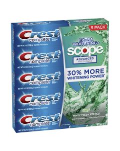 Buy CREST COMPLETE Whitening Toothpaste Multi-Benefit Whitening + Scope, 232 g. 5 pieces per pack | Florida Online Pharmacy | https://florida.buy-pharm.com