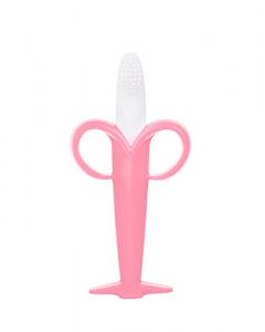 Buy Baby toothbrush teether silicone massager Banana pink | Florida Online Pharmacy | https://florida.buy-pharm.com