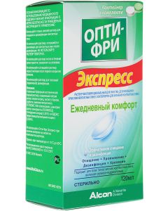 Buy Opti-Free Solution for contact lenses 'Express', with container, 120 ml | Florida Online Pharmacy | https://florida.buy-pharm.com
