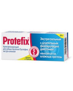 Buy Fixing cream for dentures Protefix, extra strong, 24 g | Florida Online Pharmacy | https://florida.buy-pharm.com