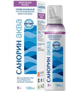 Buy Sanorin Aqua Sea water hypertonic nasal spray,120 ml | Florida Online Pharmacy | https://florida.buy-pharm.com