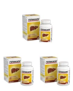 Buy Liver health and reduction cholesterol Gepacaps dietary supplement 1580 mg, 30 capsules, 3 packs | Florida Online Pharmacy | https://florida.buy-pharm.com