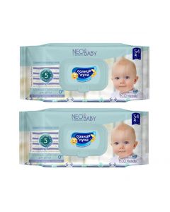 Buy Wet wipes for children Sun and Moon 'NEO BABY' 54 pcs. (2 pack) | Florida Online Pharmacy | https://florida.buy-pharm.com