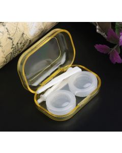 Buy Set for contact lenses, in a case, 3-piece, yellow | Florida Online Pharmacy | https://florida.buy-pharm.com
