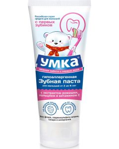 Buy Umka Children's toothpaste, strawberry-flavored, from 2 to 6 years old, 100 g | Florida Online Pharmacy | https://florida.buy-pharm.com