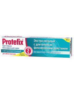 Buy Fixing cream for dentures Protefix, hypoallergenic, extra strong, 47 g | Florida Online Pharmacy | https://florida.buy-pharm.com