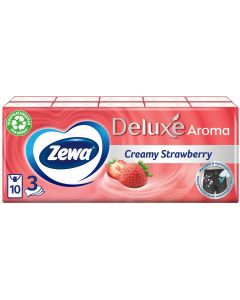 Buy Nasal Paper Handkerchiefs Zewa Deluxe Strawberry, 3 layers, 10 pcs. х 10 | Florida Online Pharmacy | https://florida.buy-pharm.com