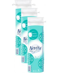 Buy Cotton pads Novita Delicate 3 packs of 100 each  | Florida Online Pharmacy | https://florida.buy-pharm.com