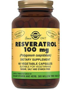 Buy Solgar, Resveratrol 'Resveratrol', 100 mg, 60 capsules | Florida Online Pharmacy | https://florida.buy-pharm.com