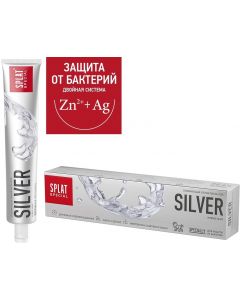 Buy Splat Toothpaste Special Silver, antibacterial, for enamel brightening, 75 ml | Florida Online Pharmacy | https://florida.buy-pharm.com