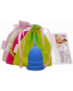 Buy Menstrual cup LilaCup Practitioner in a satin pouch blue M | Florida Online Pharmacy | https://florida.buy-pharm.com