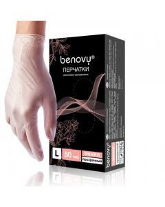 Buy Benovy hygienic gloves, 100 pcs, 3 / L | Florida Online Pharmacy | https://florida.buy-pharm.com