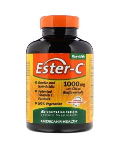 Buy American Health, Ester-C immunity vitamins with citrus bioflavonoids, 1000 mg, 180 vegetarian tablets | Florida Online Pharmacy | https://florida.buy-pharm.com