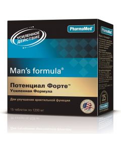 Buy Vitamin complex Men-S Formula 'Potential Forte. Enhanced formula', tablets 1200 mg, # 15  | Florida Online Pharmacy | https://florida.buy-pharm.com