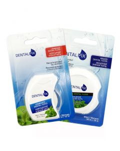 Buy Dentalpik set of dental floss mint Floss Mint ( waxed, unwaxed), 50 m, 2 pcs | Florida Online Pharmacy | https://florida.buy-pharm.com