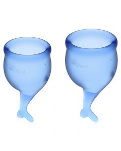 Buy Satisfyer Feel Secure menstrual cups , 2 pieces, blue, storage bag included | Florida Online Pharmacy | https://florida.buy-pharm.com