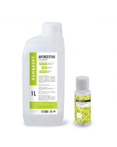 Buy San Sept Gel Antiseptic (sanitizer) for hands 1 liter + bottle 100 ml, alcohol 70%, aloe aroma | Florida Online Pharmacy | https://florida.buy-pharm.com