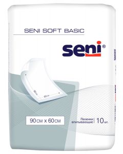 Buy Medical diaper Seni Soft Basic 90 x 60 cm, 60 x 90 cm, 10 pcs | Florida Online Pharmacy | https://florida.buy-pharm.com