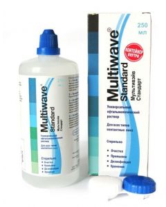 Buy Multiwave Standart solution for contact lens care with container, 250 ml | Florida Online Pharmacy | https://florida.buy-pharm.com