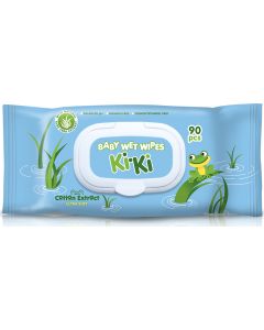 Buy KiKi wet wipes with cotton and aloe vera extract, 90 pcs | Florida Online Pharmacy | https://florida.buy-pharm.com