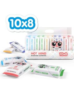 Buy Lovular Mini baby wet wipes, 10 packs of 8 each  | Florida Online Pharmacy | https://florida.buy-pharm.com