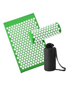 Buy Acupuncture applicator set: massage mat + roller, green. Promotes relaxation and relief from back pain and headaches / Applicator | Florida Online Pharmacy | https://florida.buy-pharm.com