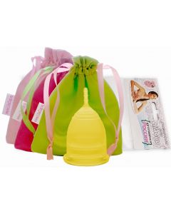 Buy Menstrual cup LilaCup Practitioner in a satin bag yellow L | Florida Online Pharmacy | https://florida.buy-pharm.com