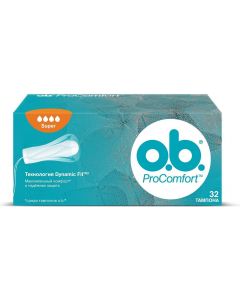 Buy OB ProComfort Super Tampons, 32 pcs | Florida Online Pharmacy | https://florida.buy-pharm.com