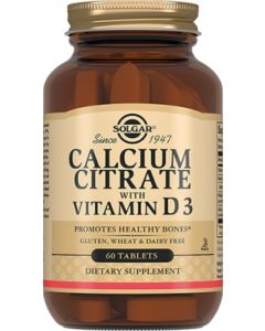 Buy Solgar, Calcium Citrate with Vitamin D3 'Calcium Citrate with Vitamin D3', 60 tablets | Florida Online Pharmacy | https://florida.buy-pharm.com