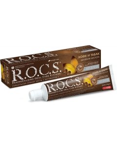 Buy Toothpaste ROCS 'Coffee and tobacco', 74 g | Florida Online Pharmacy | https://florida.buy-pharm.com