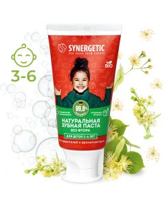 Buy Toothpaste for children from 3 to 6 years old Synergetic natural, without dyes and fragrances, 50g | Florida Online Pharmacy | https://florida.buy-pharm.com